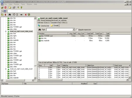 xdebugとWinCacheGrindを使ったPHPのプロファイル