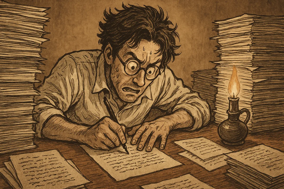 今日から仕事だけど小説書いてる。