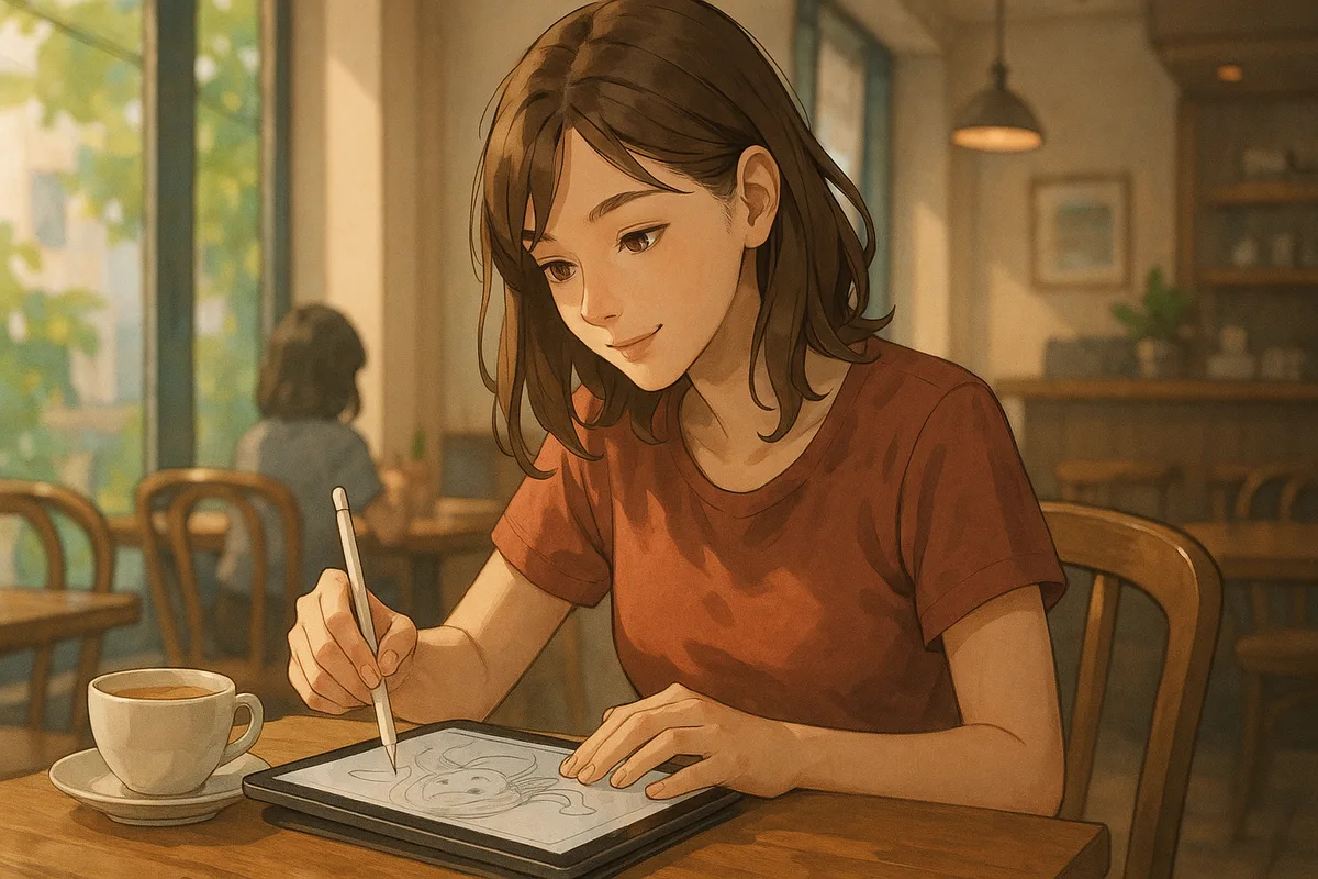 年末にカフェでお絵描きして「何してんだろ」と思った話。