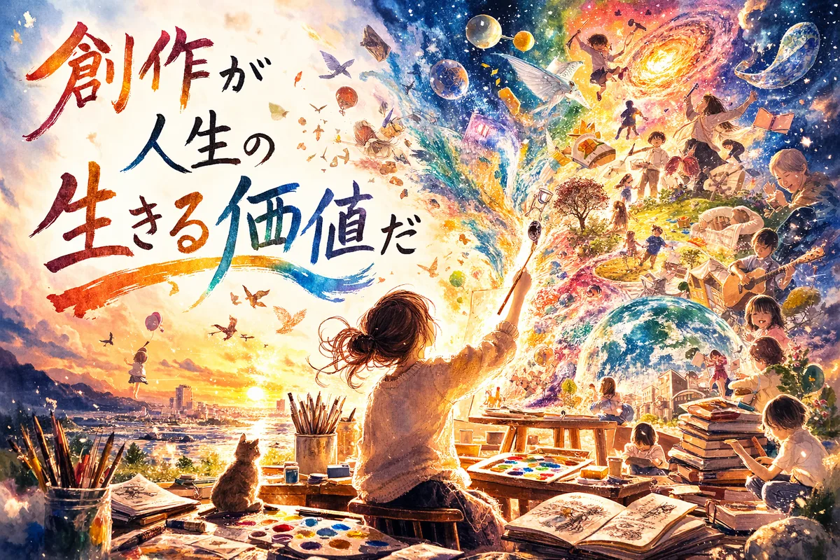 創作には人生を賭ける価値があると思う。