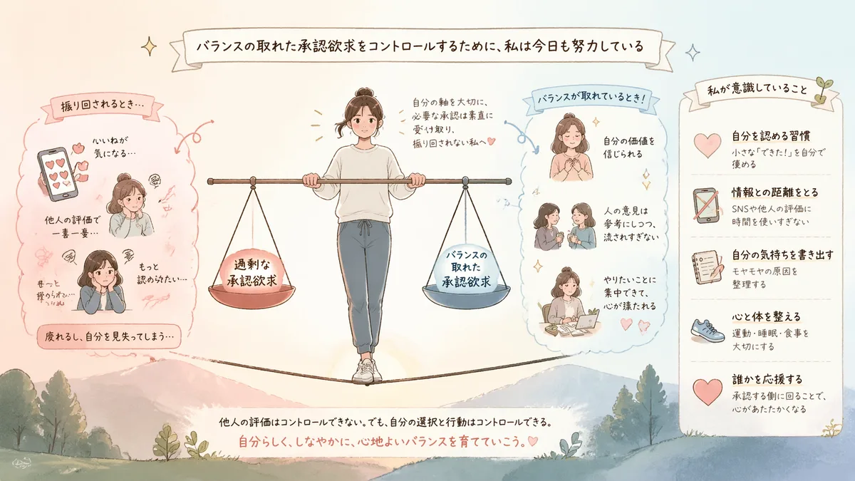 承認欲求もバランスよな。