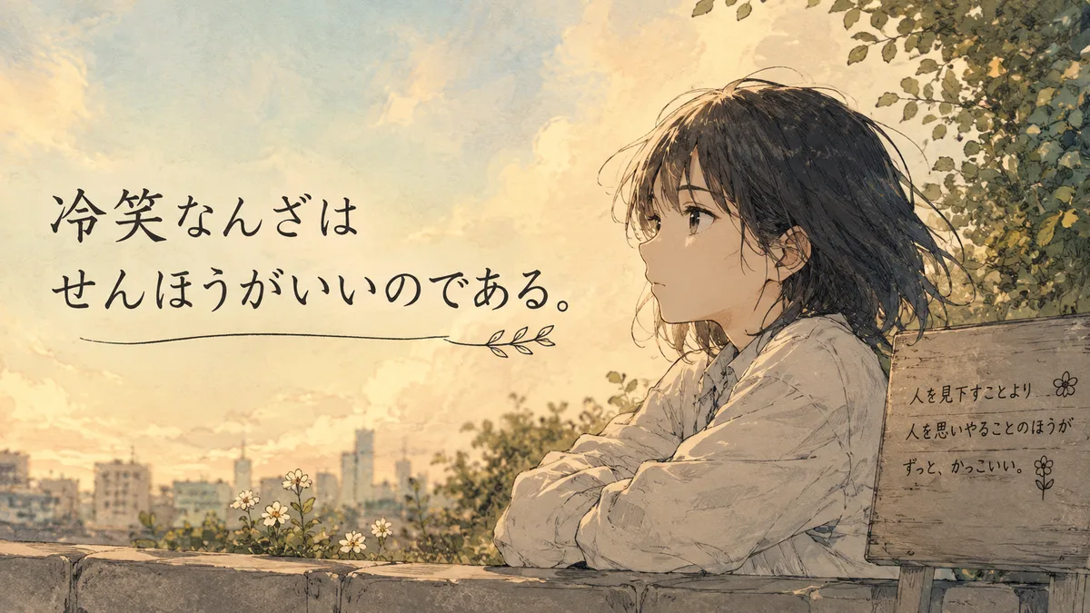 冷笑なんざはせんほうがいいのである。