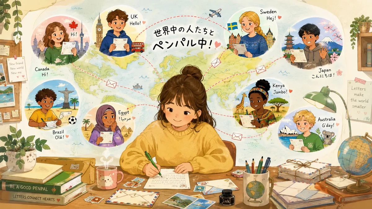 最近は英語圏の人とペンパルしようとしてる。